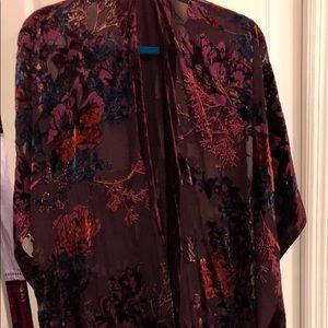 Anthropologie Kimono Silk Rayon Wrap